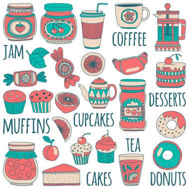 Şekerleme ya da kahve dükkanı için görüntüleri