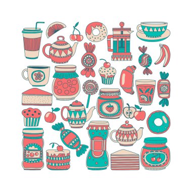 Şekerleme ya da kahve dükkanı için görüntüleri