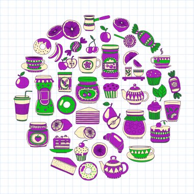 Şekerleme ya da kahve dükkanı için görüntüleri