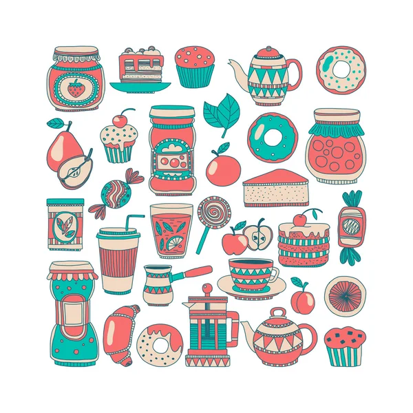 Images for confectionery or coffee shop — Stock Vector