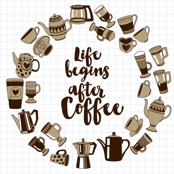 Büyük vektör ile kahve Icons set