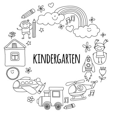 Anaokulu görüntülerini vektör ayarla