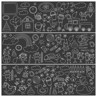 Anaokulu görüntülerini vektör ayarla