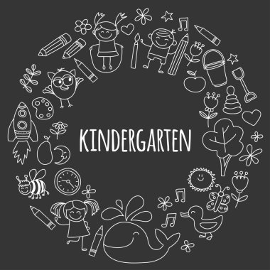 Anaokulu görüntülerini vektör ayarla