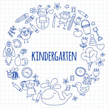 Anaokulu görüntülerini vektör ayarla