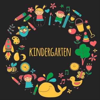 Anaokulu görüntülerini vektör ayarla