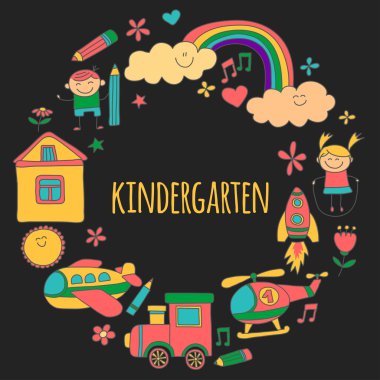 Anaokulu görüntülerini vektör ayarla