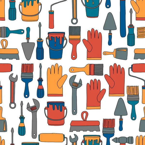Επισκευή και ανακαίνιση εργαλεία χεριών που εικονίδια διάνυσμα — Διανυσματικό Αρχείο