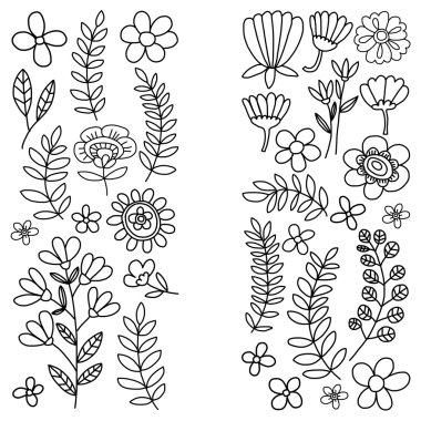 Çiçekli vektör deseni Birhday Düğün Kartpostalı