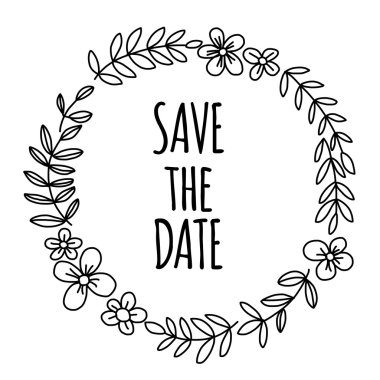 Çiçekli vektör deseni Birhday Düğün Kartpostalı