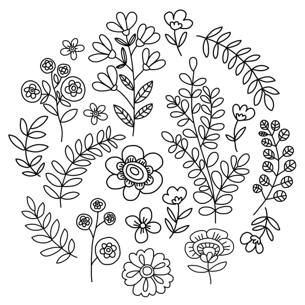 Patrón vectorial con flores Jardín Birhday boda postal — Archivo Imágenes Vectoriales