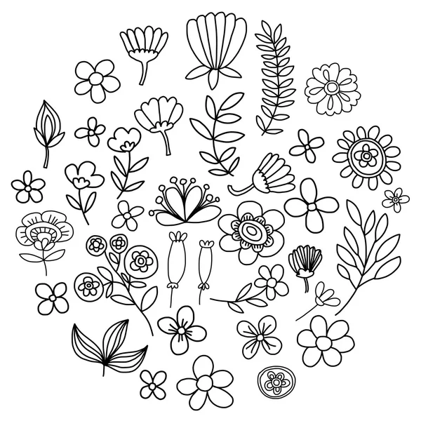 Patrón vectorial con flores Jardín Birhday boda postal — Archivo Imágenes Vectoriales