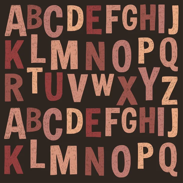 Плакат на доске с буквами алфавита — стоковый вектор