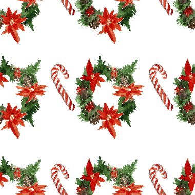 Holly neşeli neşeli Noel Seamless Modeli