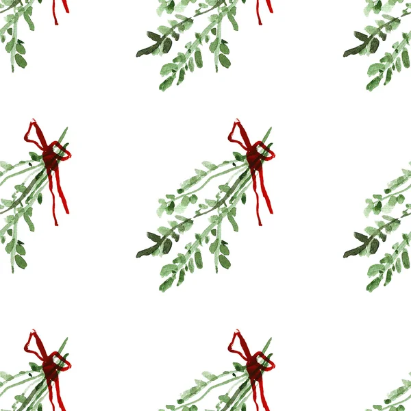 Holly jolly Merry Christmas Seamless pattern — Stock Photo, Image