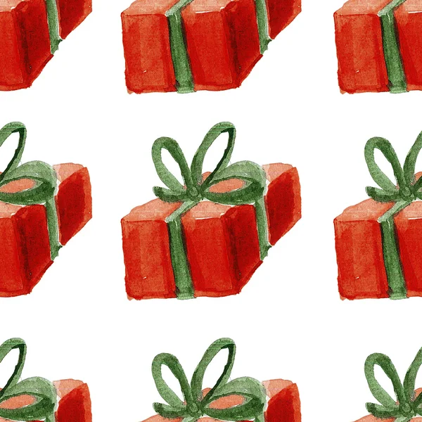 Holly jolly Merry Christmas Seamless pattern — Stock Photo, Image