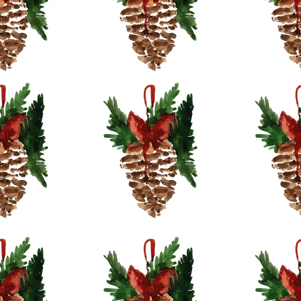 Holly jolly Merry Christmas Seamless pattern — Stock Photo, Image