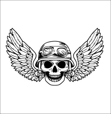 Vektör motorcu elle çizilmiş öğeleri onarım garaj motosiklet motosiklet binici özgürlük ayarla