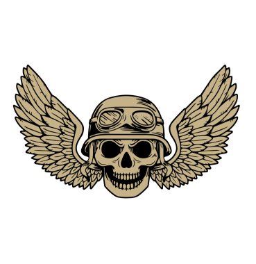 Vektör motorcu elle çizilmiş öğeleri onarım garaj motosiklet motosiklet binici özgürlük ayarla