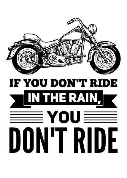 Citation dessinée à la main sur les motos, vitesse, liberté — Image vectorielle