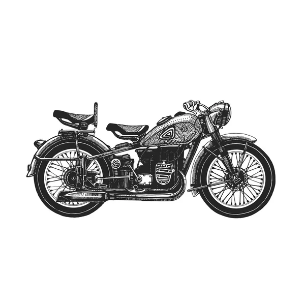 Moto dessinée à la main icône M-72 — Image vectorielle