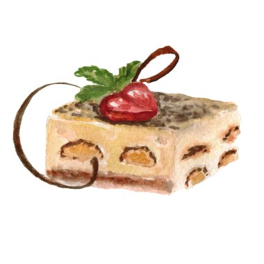 Tiramisu suluboya simgesi