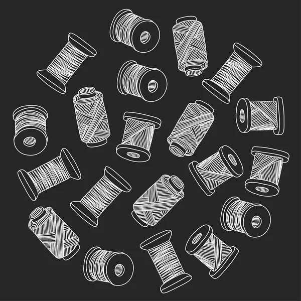 Pictogrammen voor het naaien en handwerk van vector — Stockvector