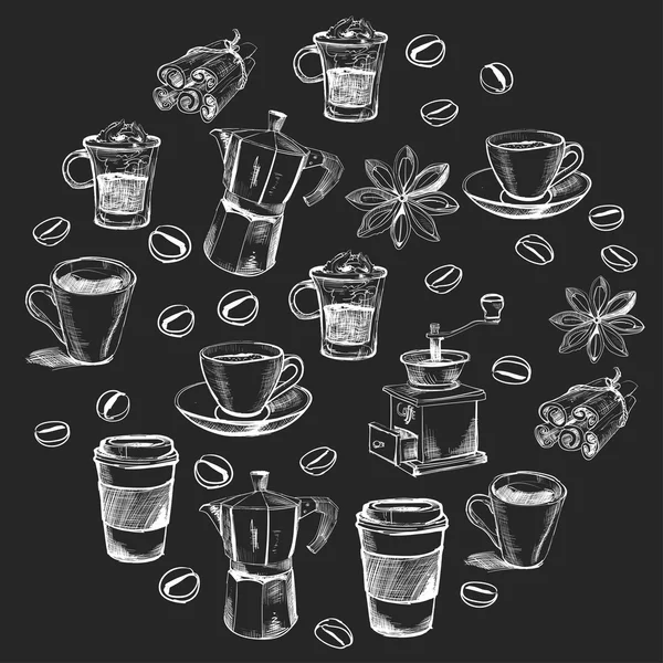 Imágenes vectoriales del café — Archivo Imágenes Vectoriales