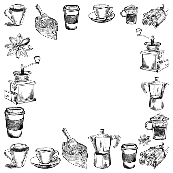 Imágenes vectoriales del café — Vector de stock