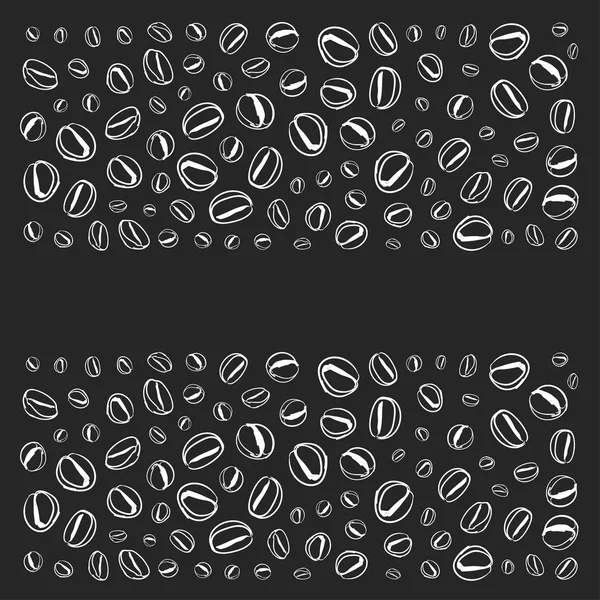 Modèle avec grains de café — Image vectorielle