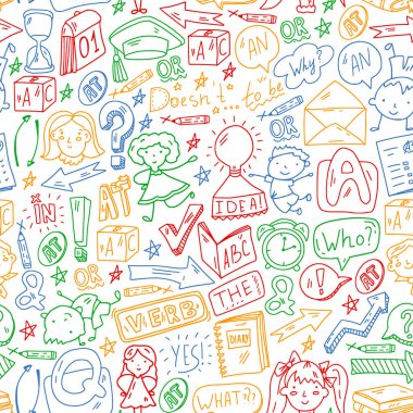 Küçük çocuklar. Okul çocukları. İngilizce kursları. İngilizce.