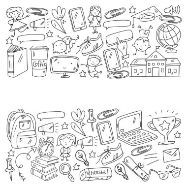 Okul vektör kalıbına geri dönelim. Online internet eğitimi.