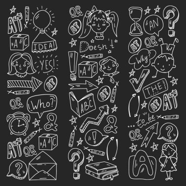 İngilizce kursu. E-öğrenme, online eğitim. İngilizce