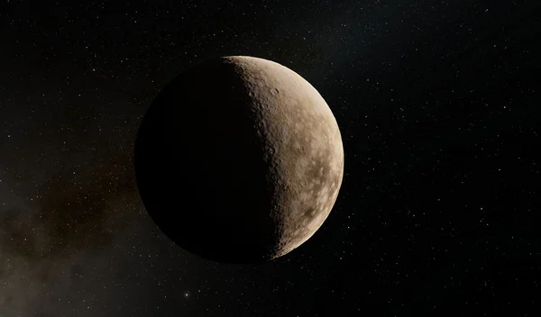 Fantastiska månen ytan i rymden — Stockfoto