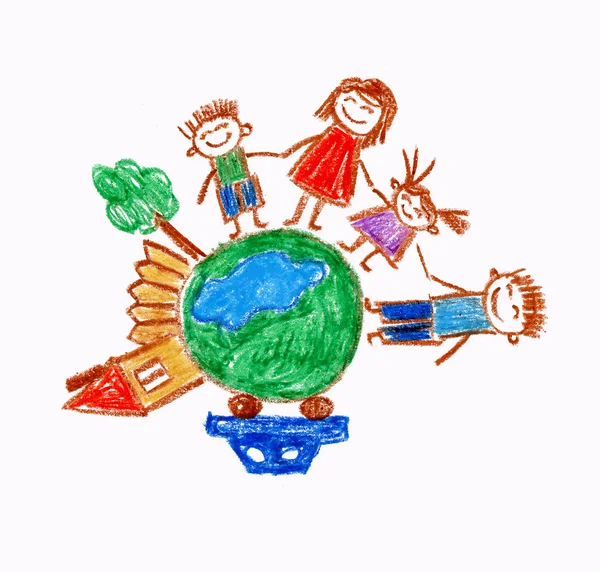 Kids drawing — Stock Photo, Image