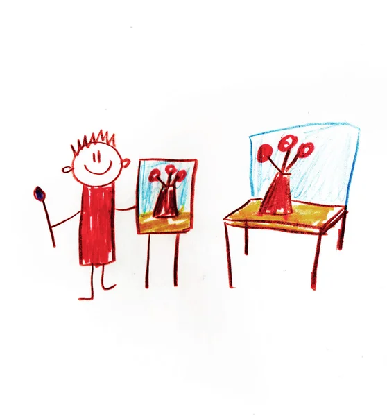 Kids drawing — Stock Photo, Image