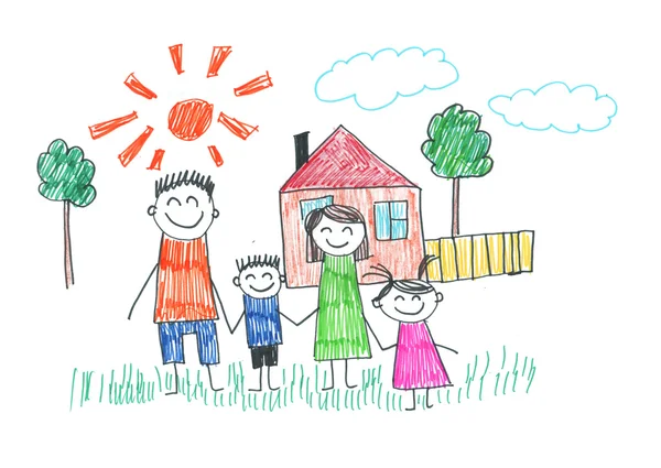 Kids drawing — Stock Photo, Image