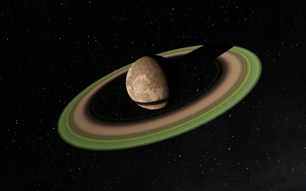 深宇宙の幻想的な土星の惑星 — ストック写真