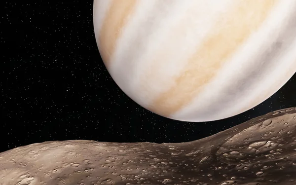 木星。抽象的な科学的背景 - 地球と宇宙 — ストック写真