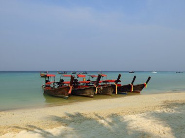Phi Phi Island - geleneksel longtail tekne, Erawan Palm Resort Tayland