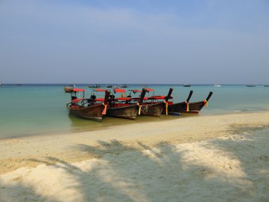 Phi Phi Island - geleneksel longtail tekne, Erawan Palm Resort Tayland