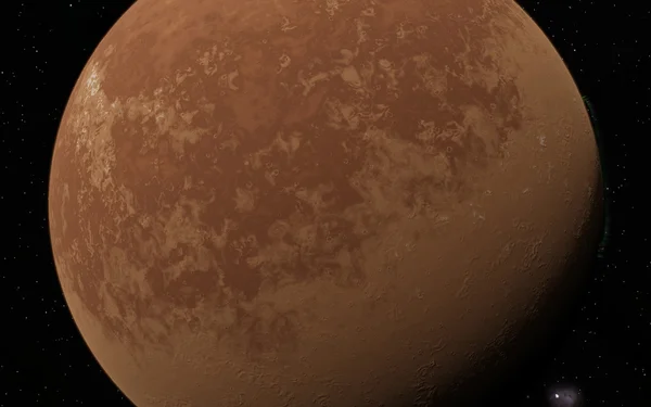 Mars vetenskaplig illustration - planetariska landskap — Stockfoto