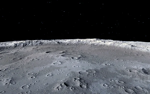 Naukowe ilustracja księżyc — Zdjęcie stockowe