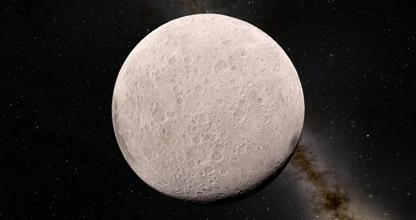 Luna illustrazione scientifica — Foto Stock