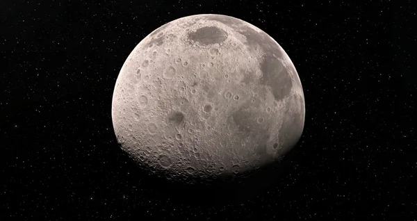 Luna illustrazione scientifica — Foto Stock