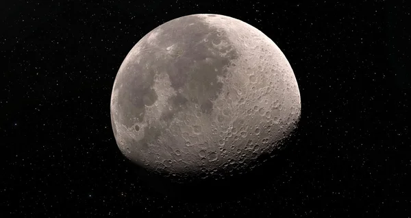 Luna illustrazione scientifica — Foto Stock