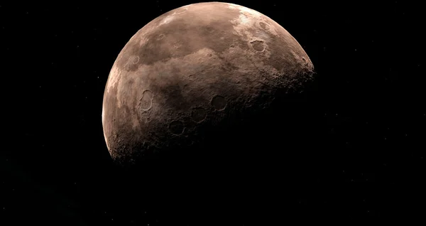 Научная иллюстрация Луны — стоковое фото