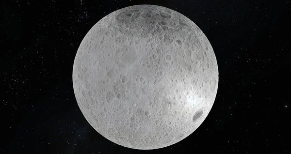 Luna illustrazione scientifica — Foto Stock