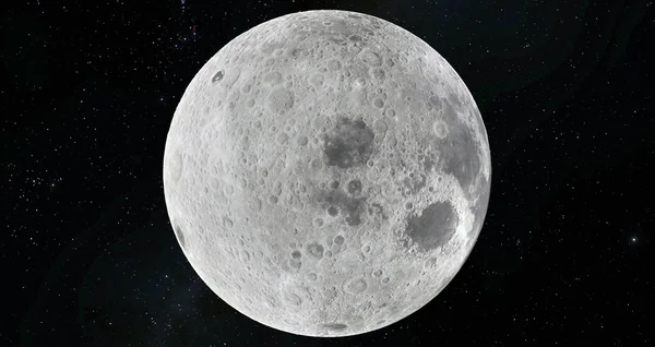 Luna illustrazione scientifica — Foto Stock