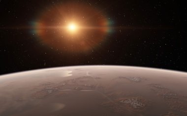 Uzaylı çöl Exo gezegeni